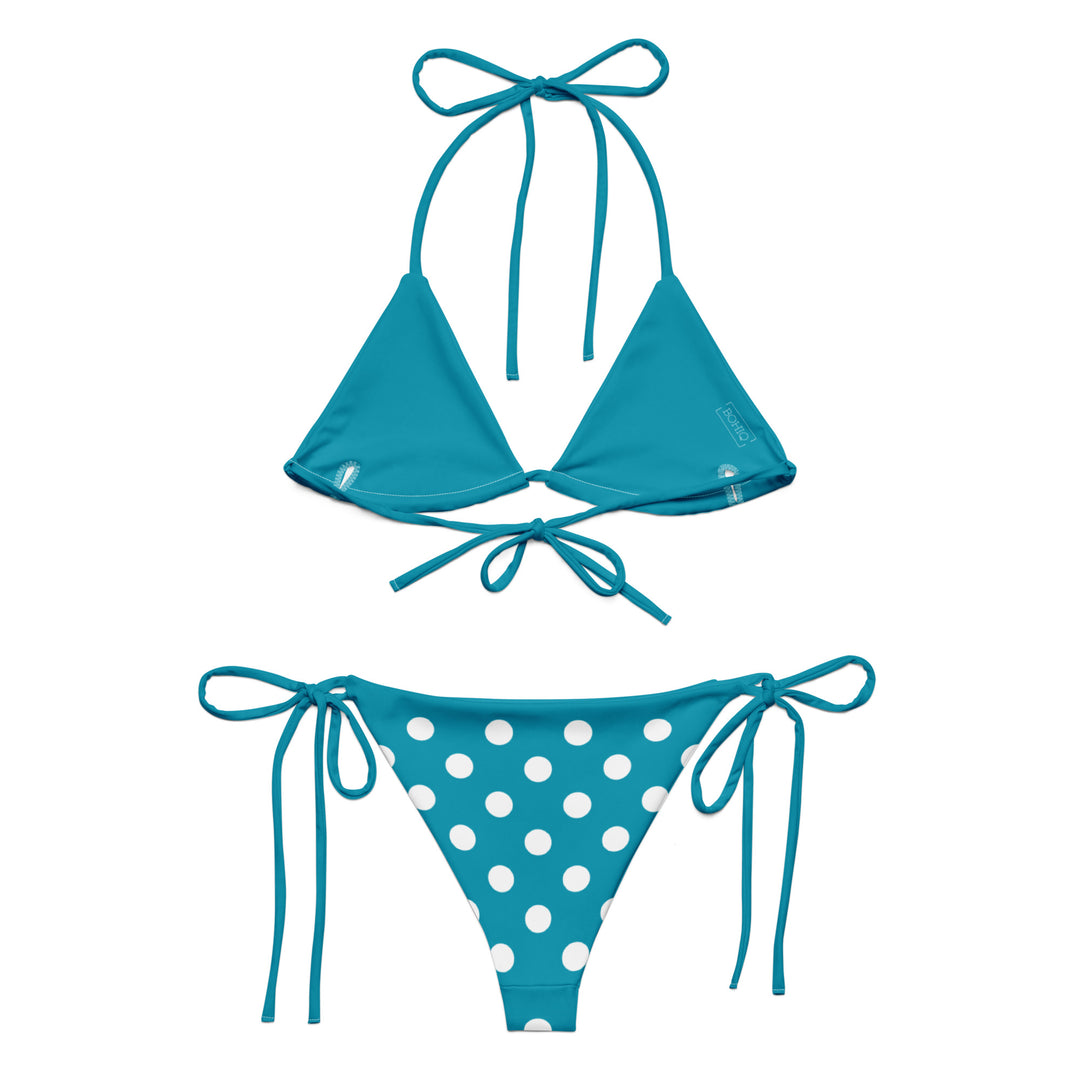 Turquoise Polka Dot Bikini