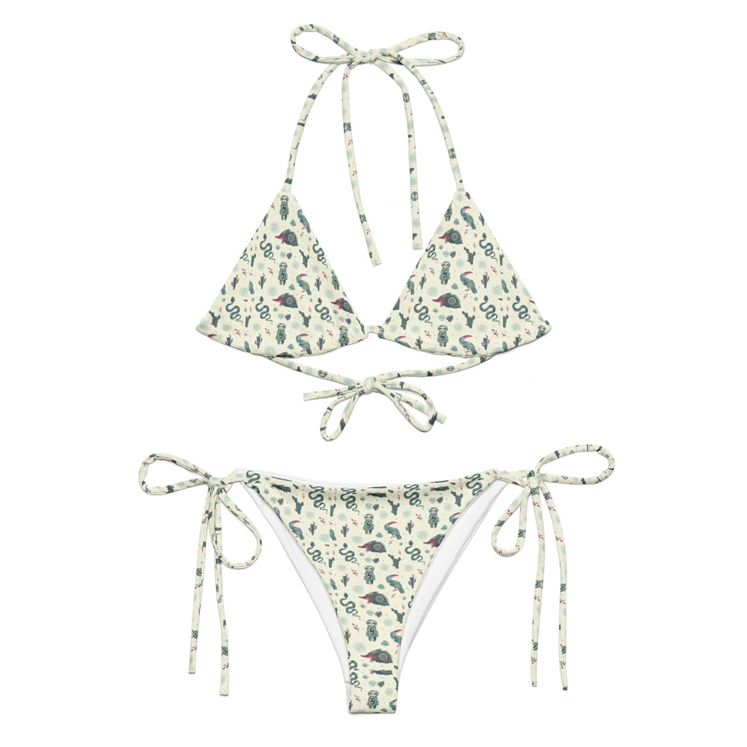 Cute Animal Printed String Bikini