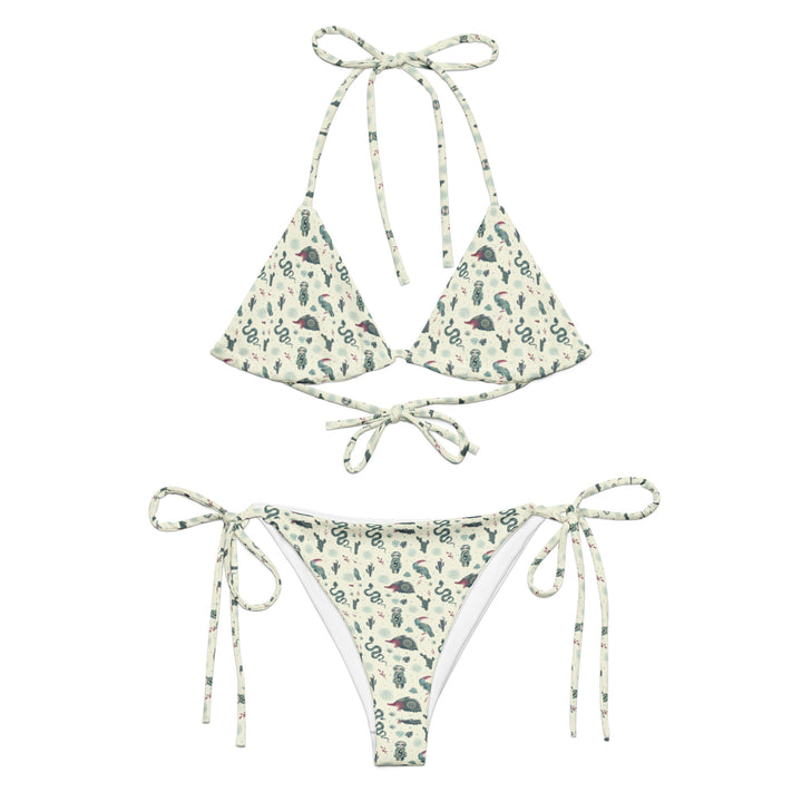 Cute Animal Printed String Bikini