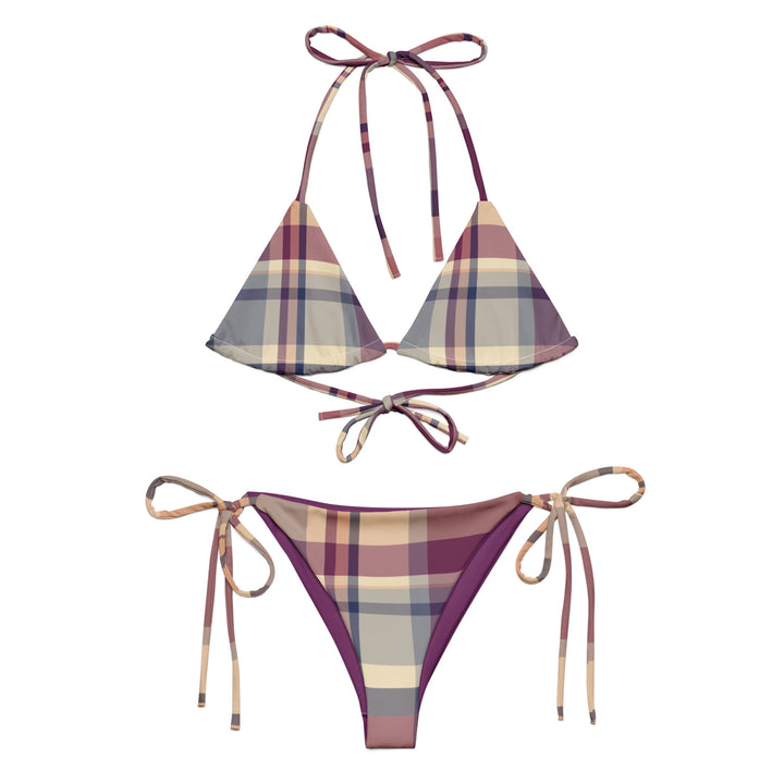 Lavender Haze Plaid String Bikini