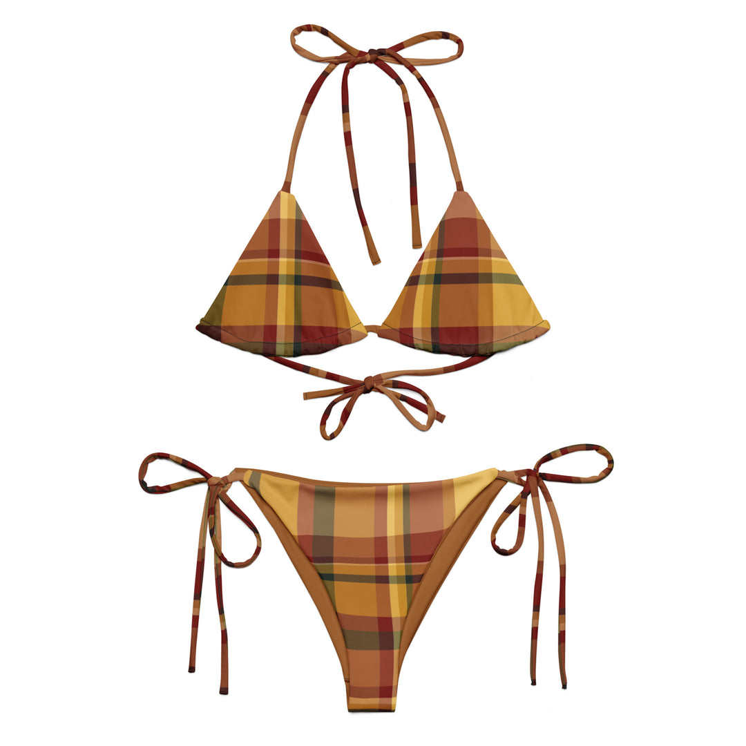 Sunset Plaid Bikini