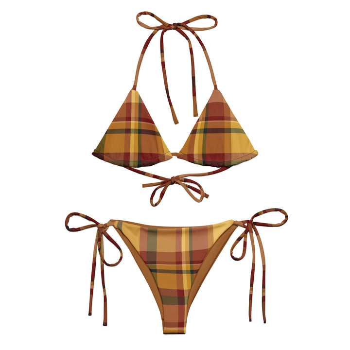 Sunset Plaid Bikini