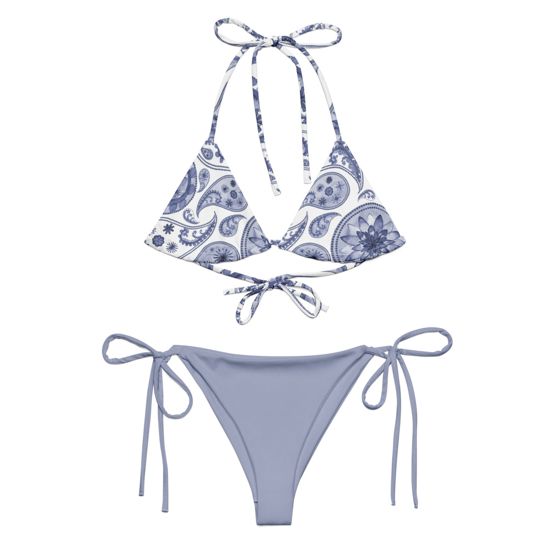 Echo Blue Paisley String Bikini