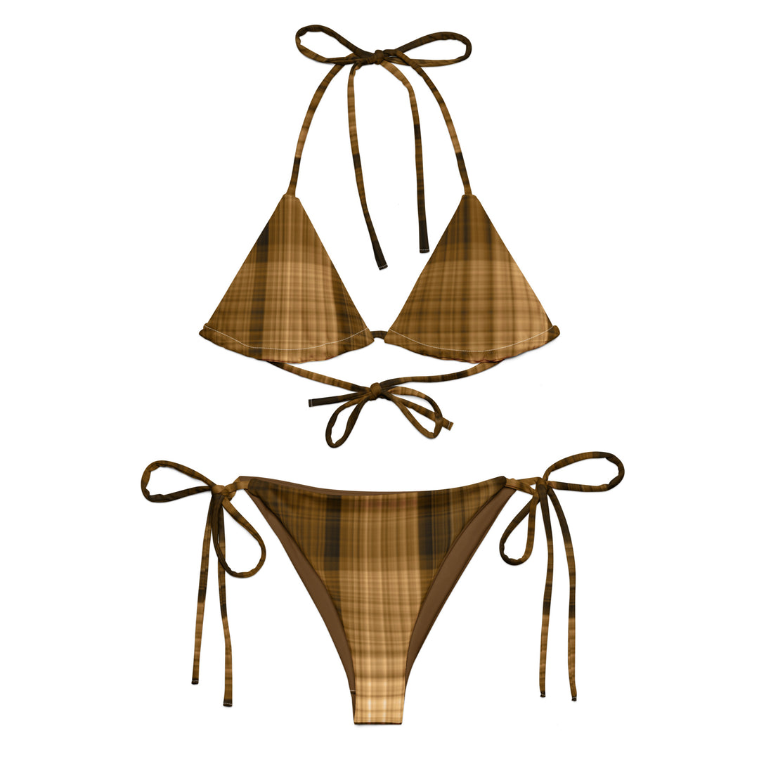 Midas Touch Plaid String Bikini