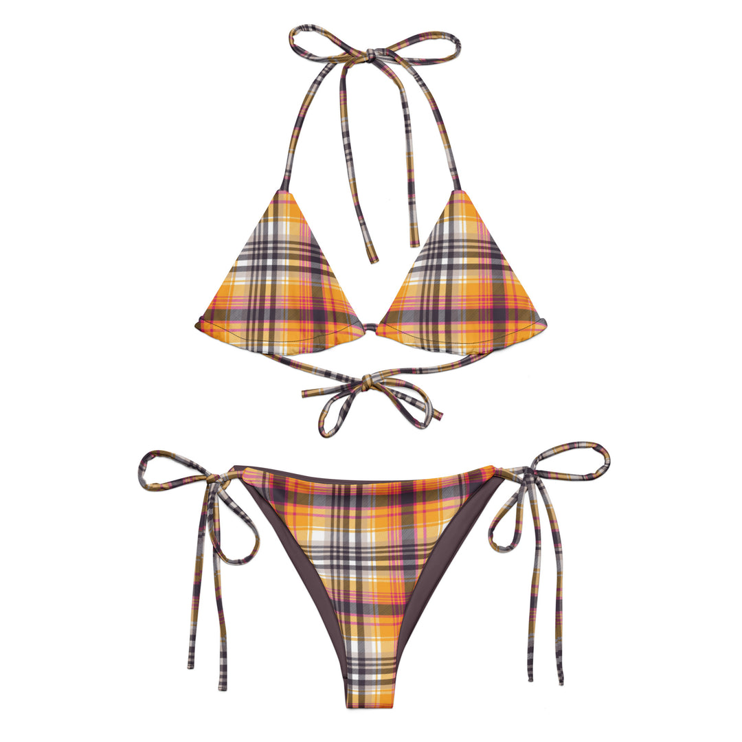 Contessa Plaid Bikini | Plus Size Eco-Friendly Swimwear | BOHIQ
