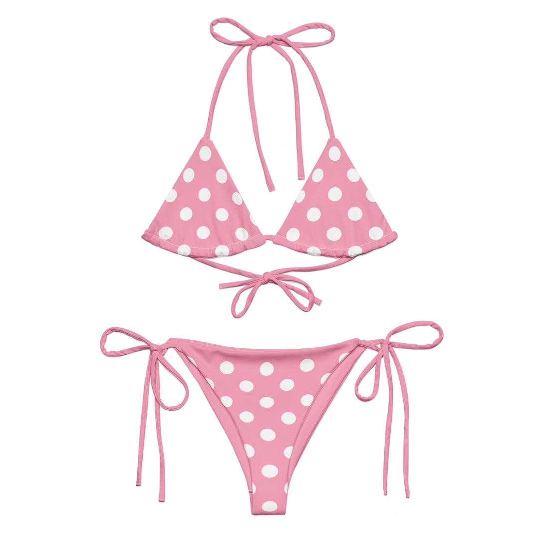 Pink Polka Dot Bikini Set