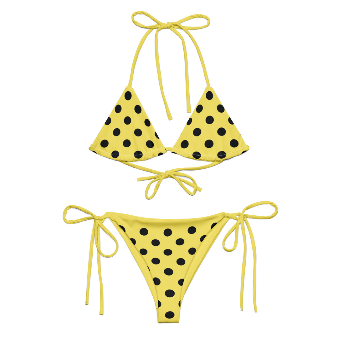BOHIQ Yellow Polka Dot Bikini