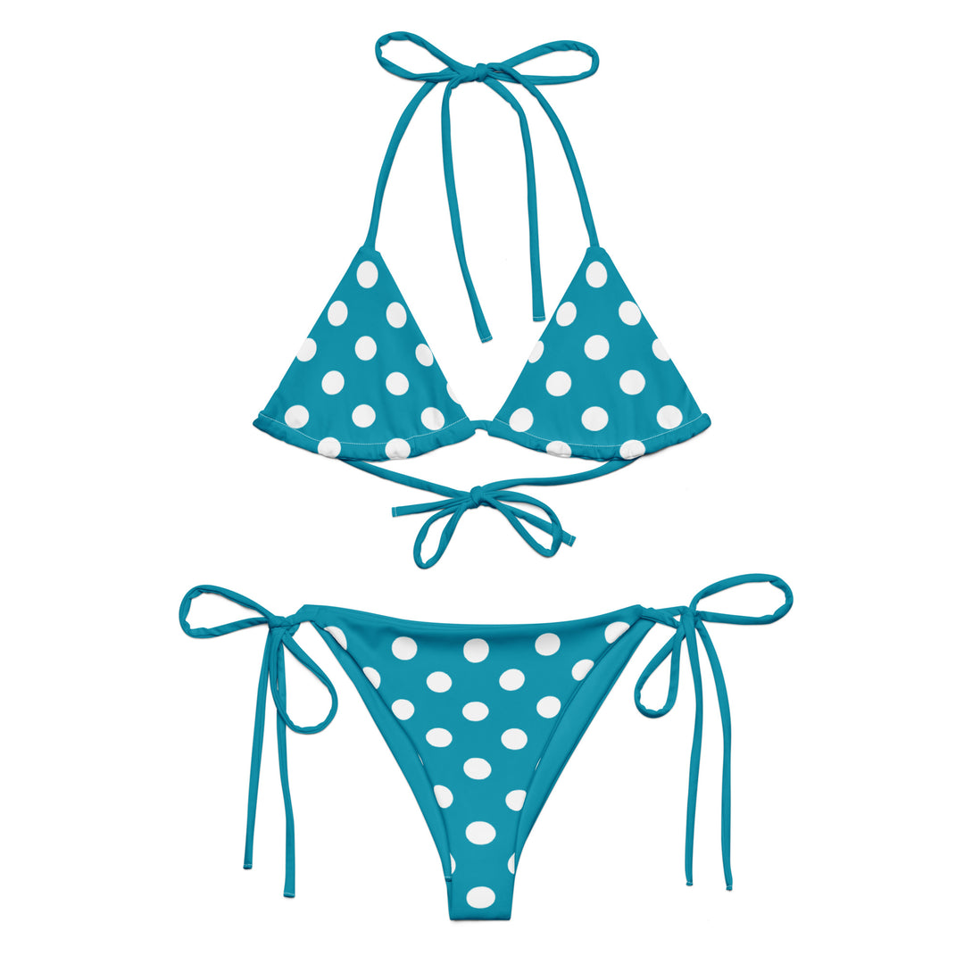 Turquoise Polka Dot Bikini