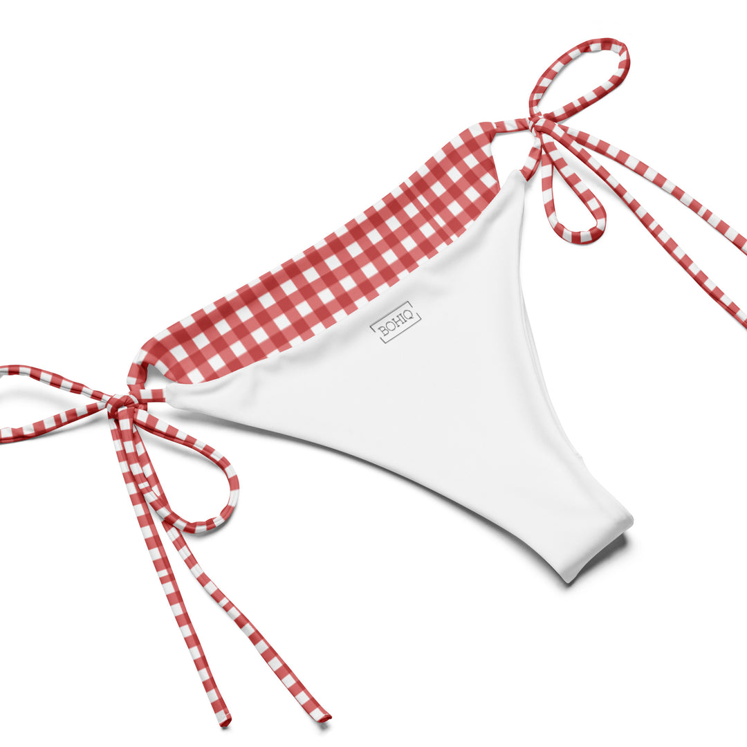 Red Gingham Eco Friendly Bikini