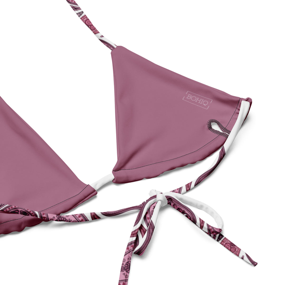 Turkish Rose Paisley String Bikini