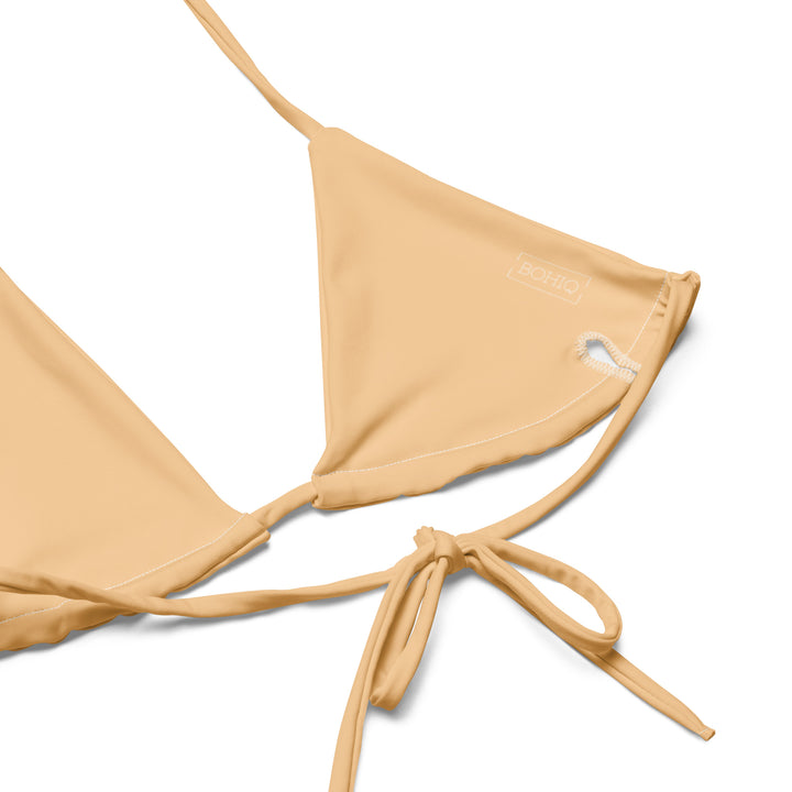Yellow Gingham String Bikini
