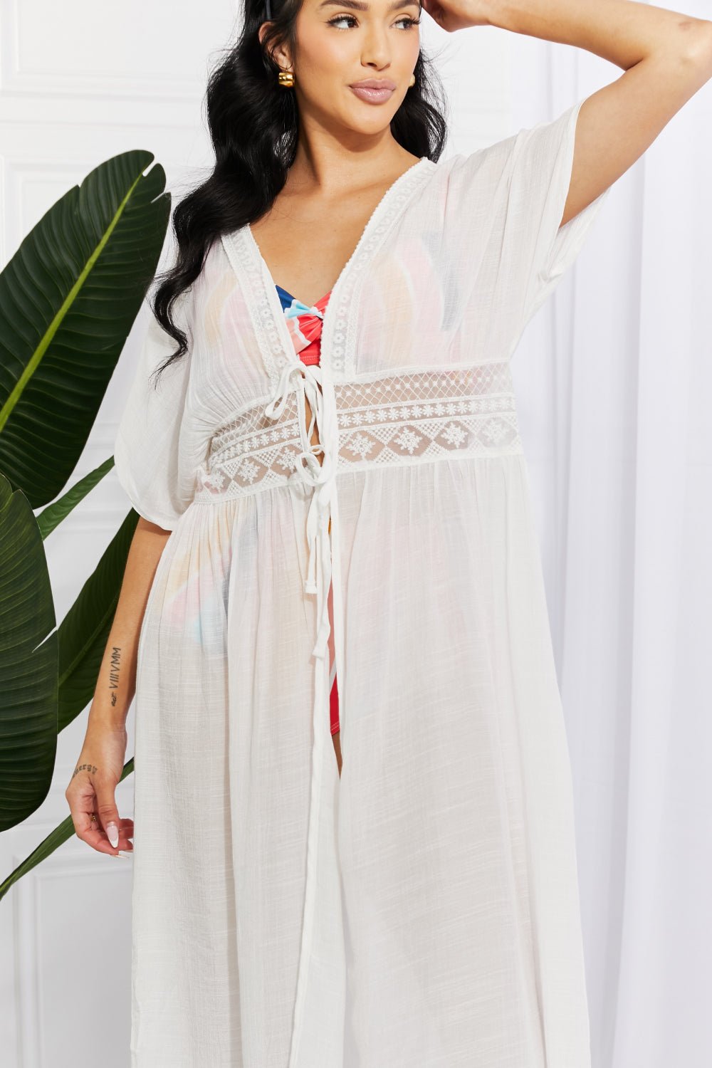 maxi cover up dress - 4
