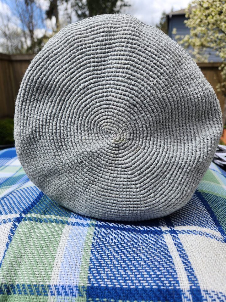 Sturday gray crochet bag bottom view
