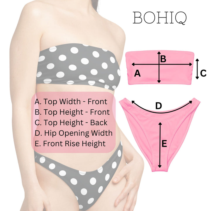 Red Polka Dot Bandeau Bikini