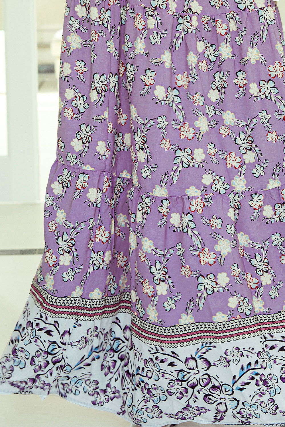 Relaxed Floral Maxi Skirt - Elastic Waist