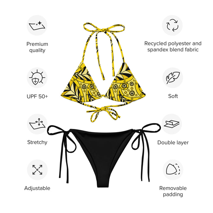 Golden Dream Paisley String Bikini