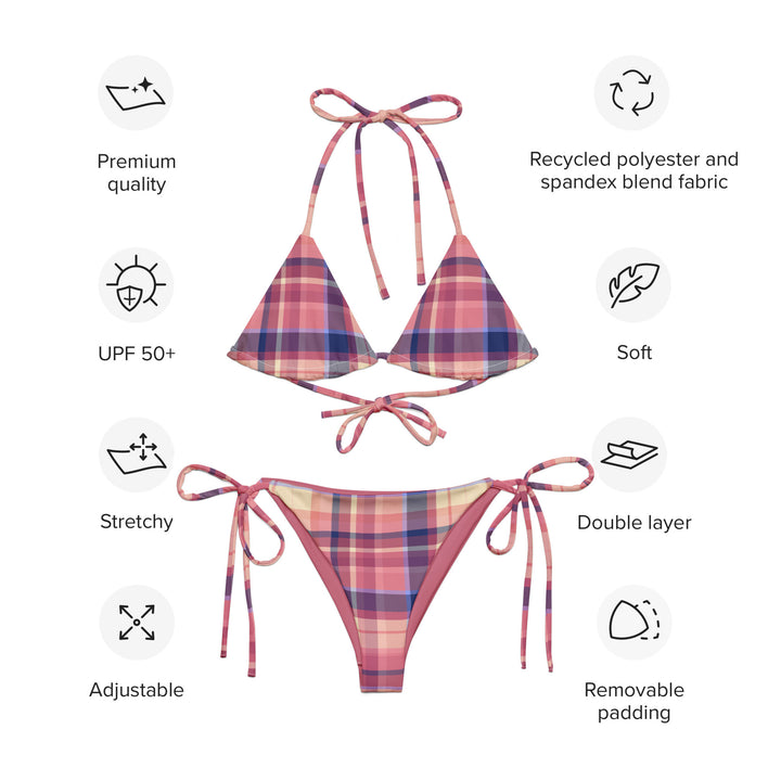 Lilac Dreams Plaid Bikini