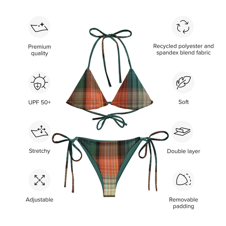 Spectra Plaid String Bikini