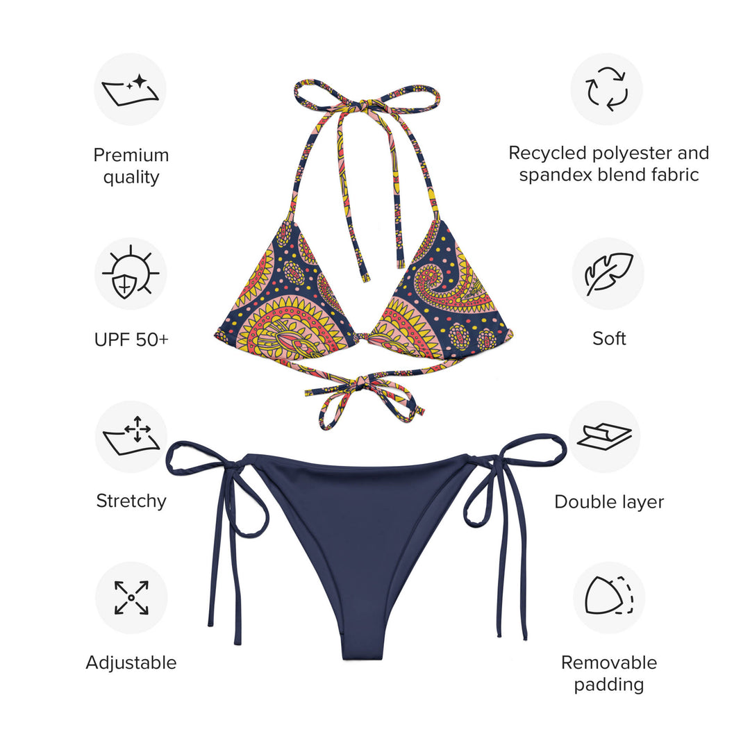 Martinique Paisley String Bikini