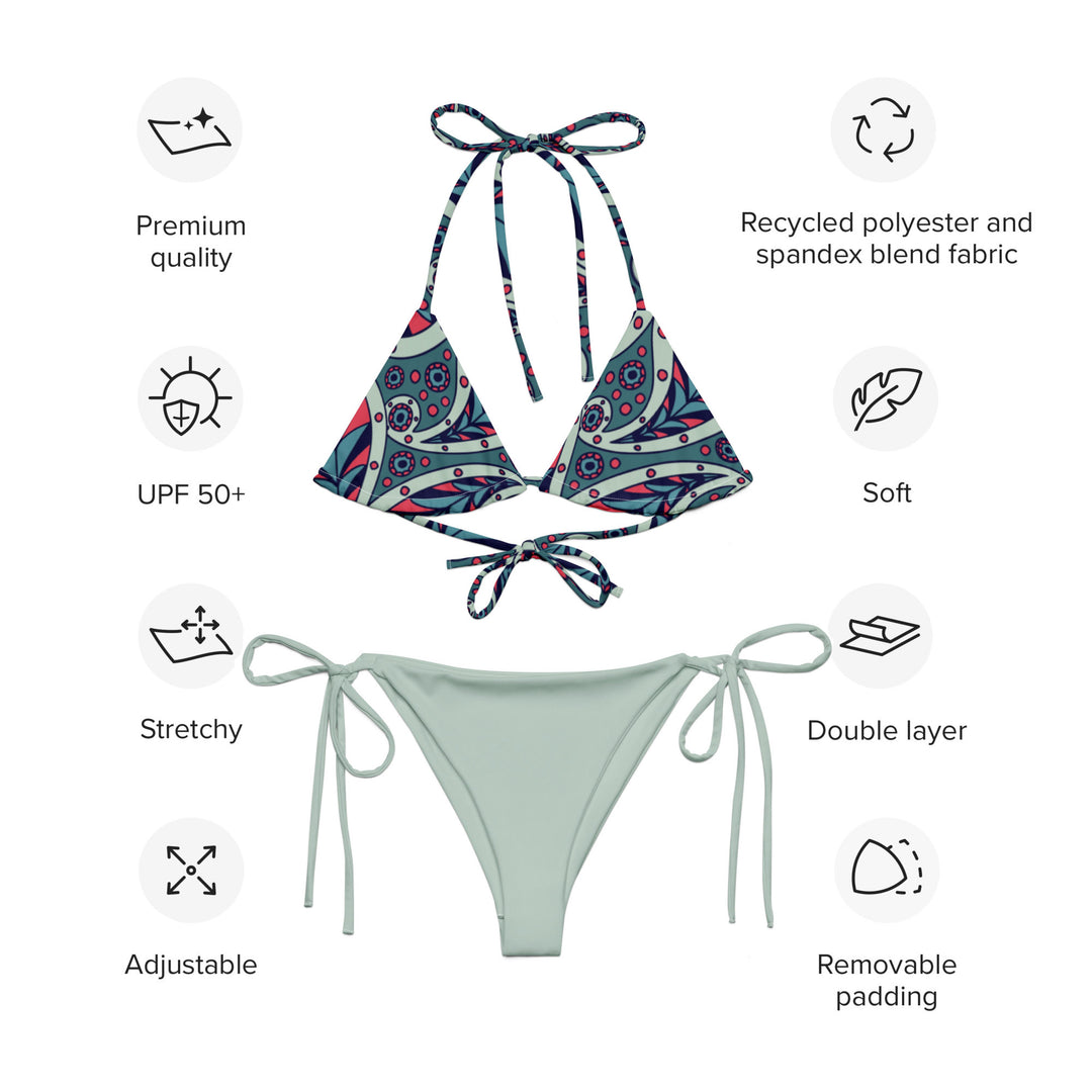 Conch Paisley String Bikini