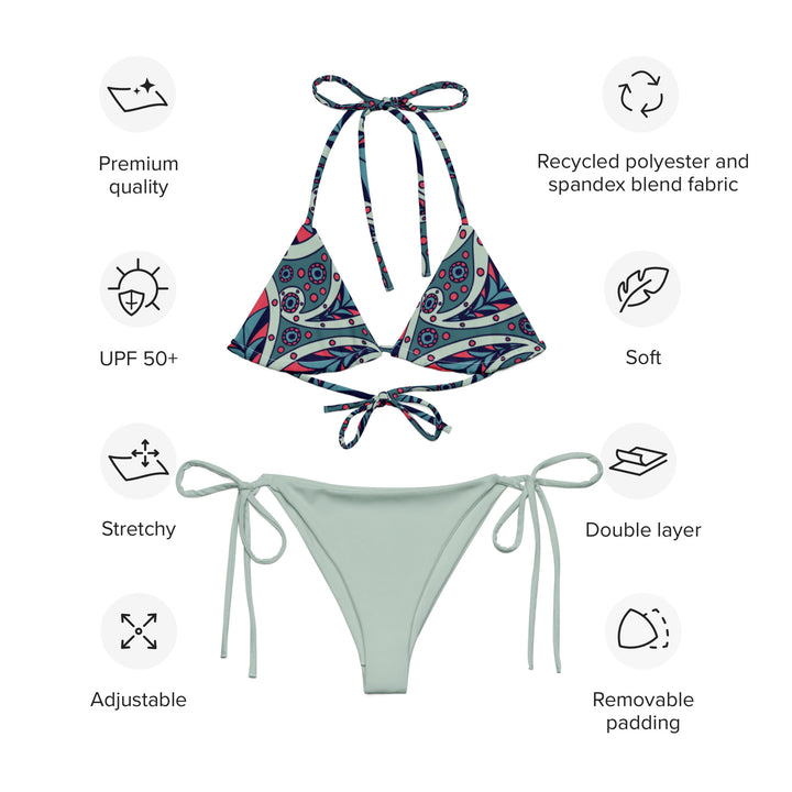 Conch Paisley String Bikini