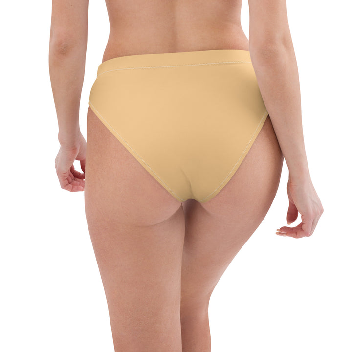 Yellow High Waisted Bikini Bottom