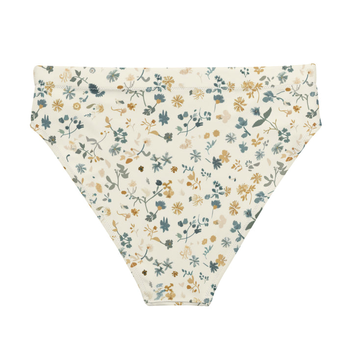 Soft White Floral High Waisted Bottom