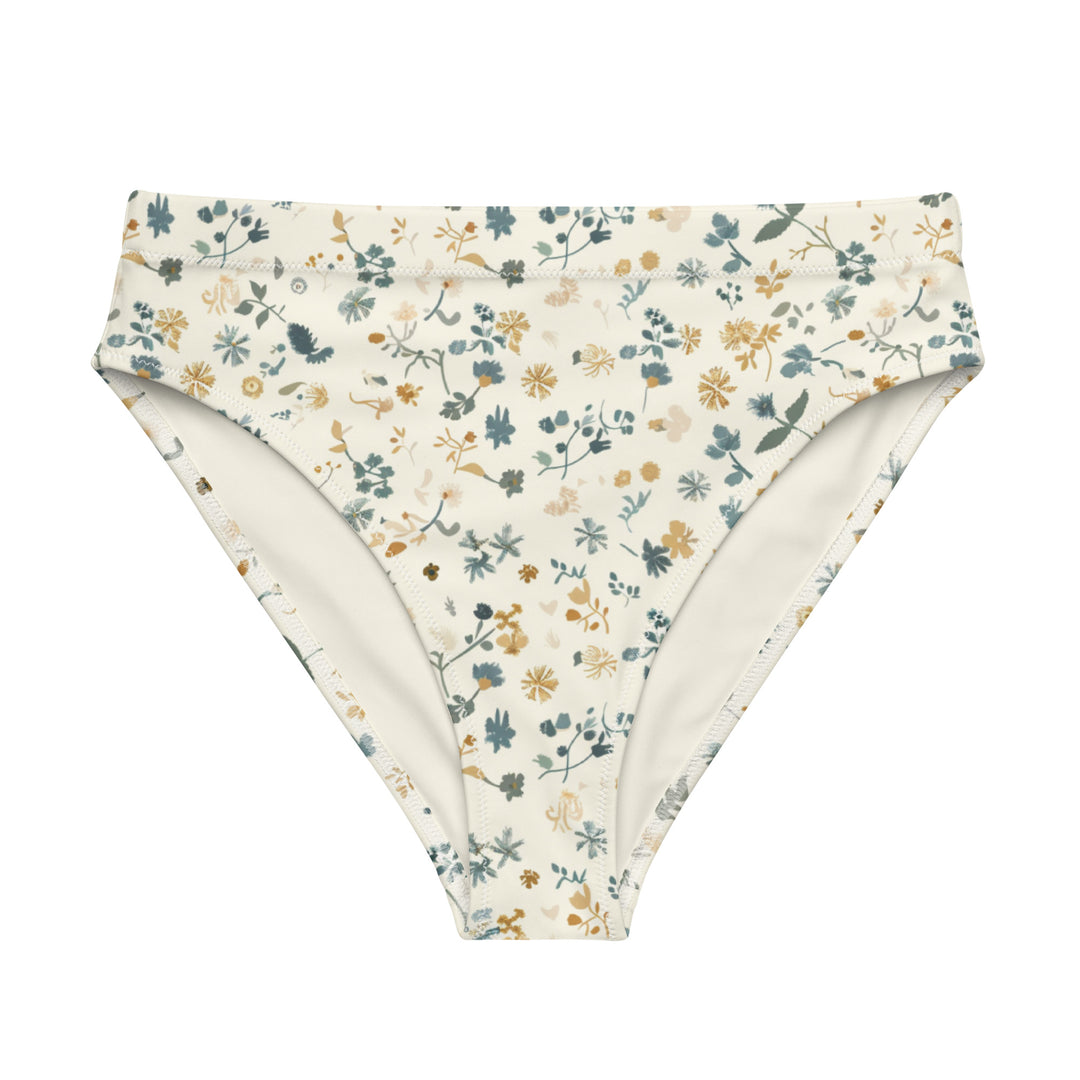 Soft White Floral High Waisted Bottom