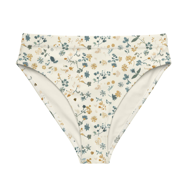 Soft White Floral High Waisted Bottom