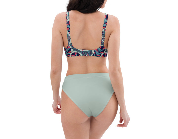 Conch Paisley High Waisted Bikini | Eco Friendly Swimwear