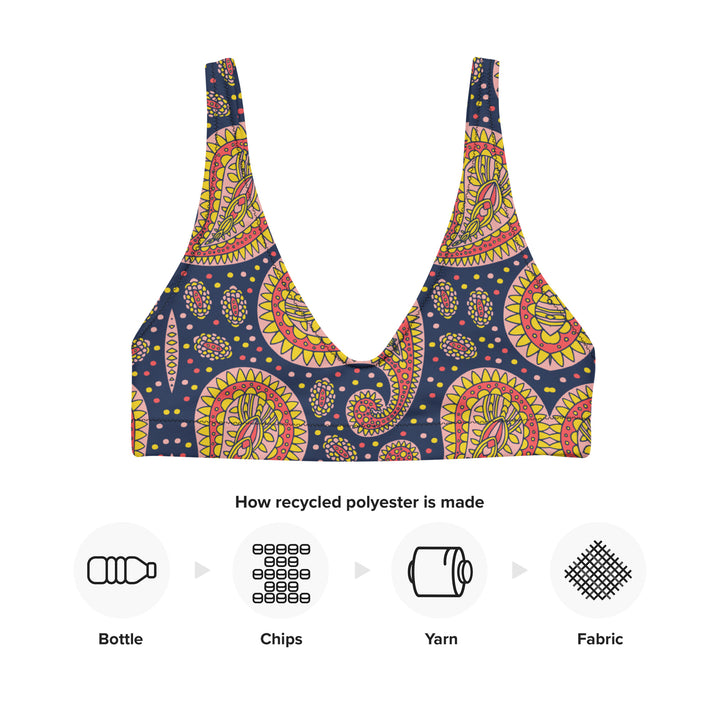 Martinique Paisley Bralette Bikini Top