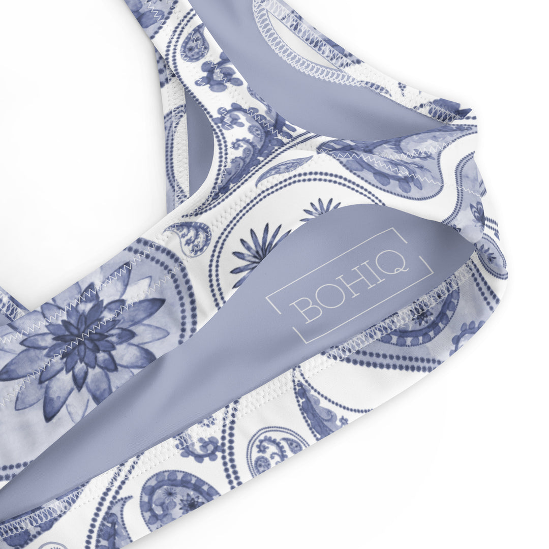 BOHIQ Cadet Blue Paisley Bralette