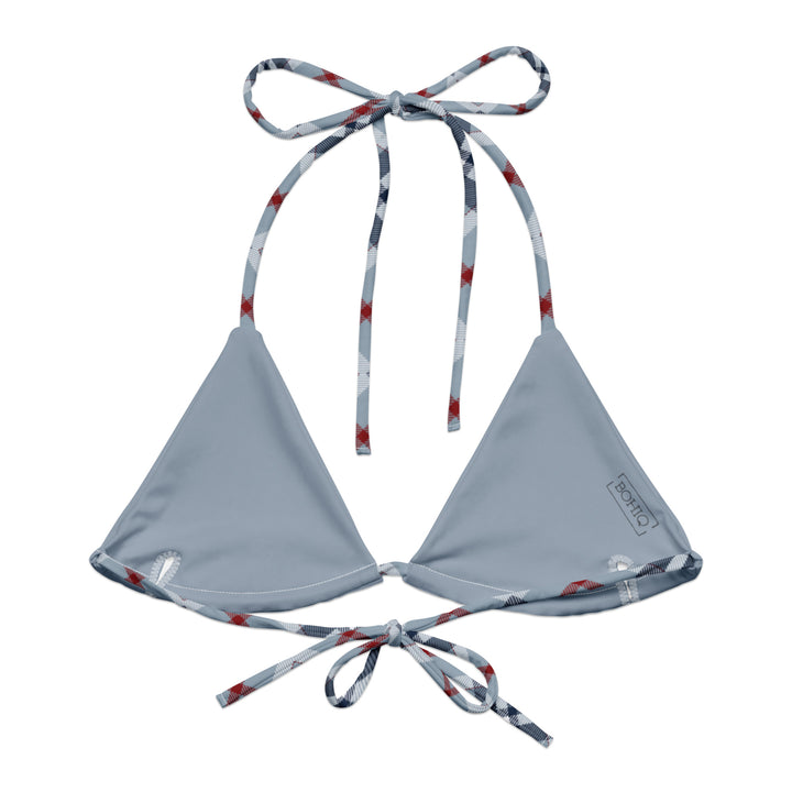 BOHIQ Seagull Gray String Bikini Top