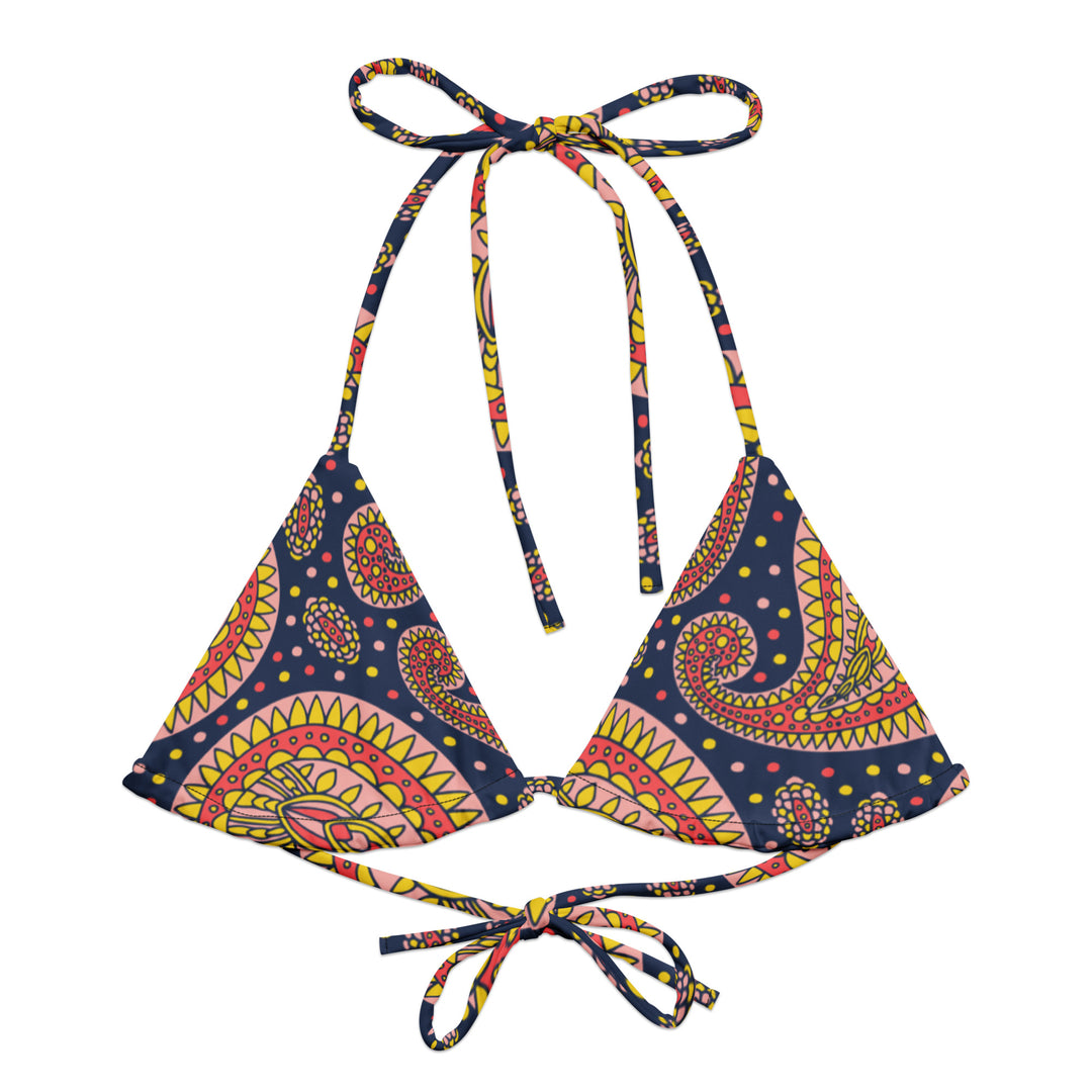 Martinique Paisley String Bikini Top