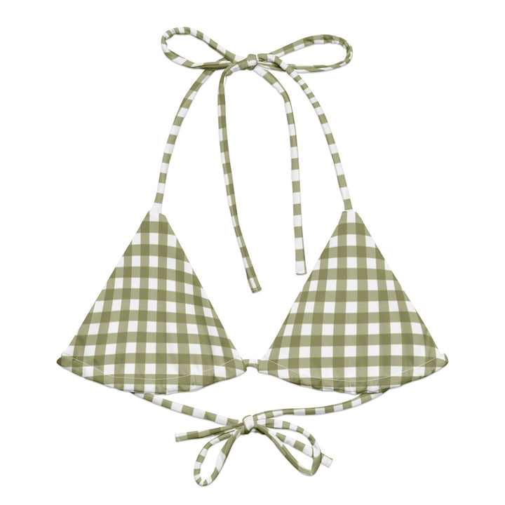 Green Gingham String Bikini