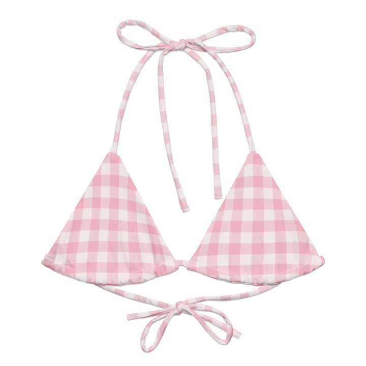 Pink Gingham String Bikini