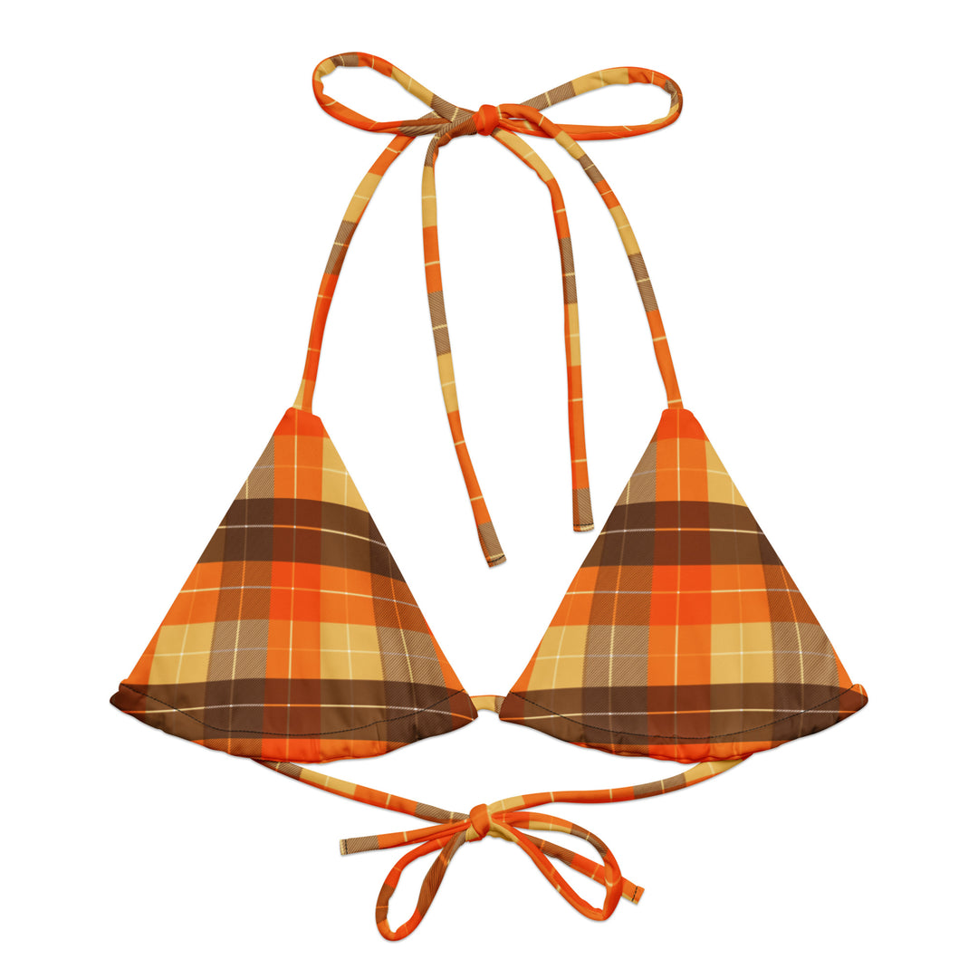 Pumpkin Spice Plaid Bikini