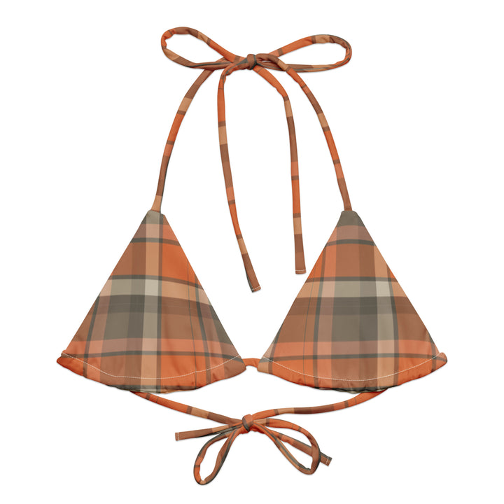 Antique St Croix Plaid Bikini Top BOHIQ