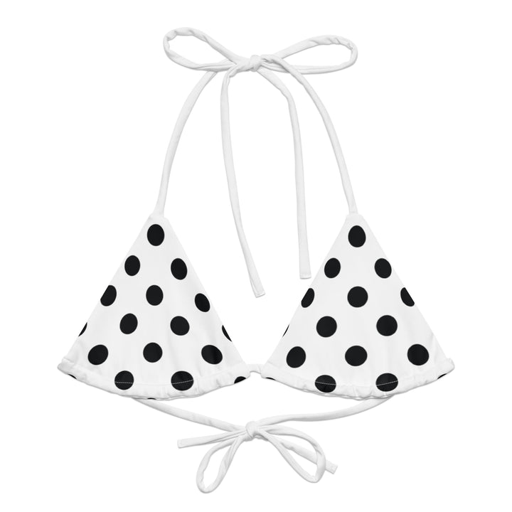 White Bikini with Black Polka Dots