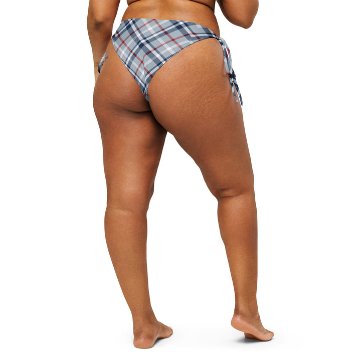 Seagull Gray Plaid Bikini Bottom