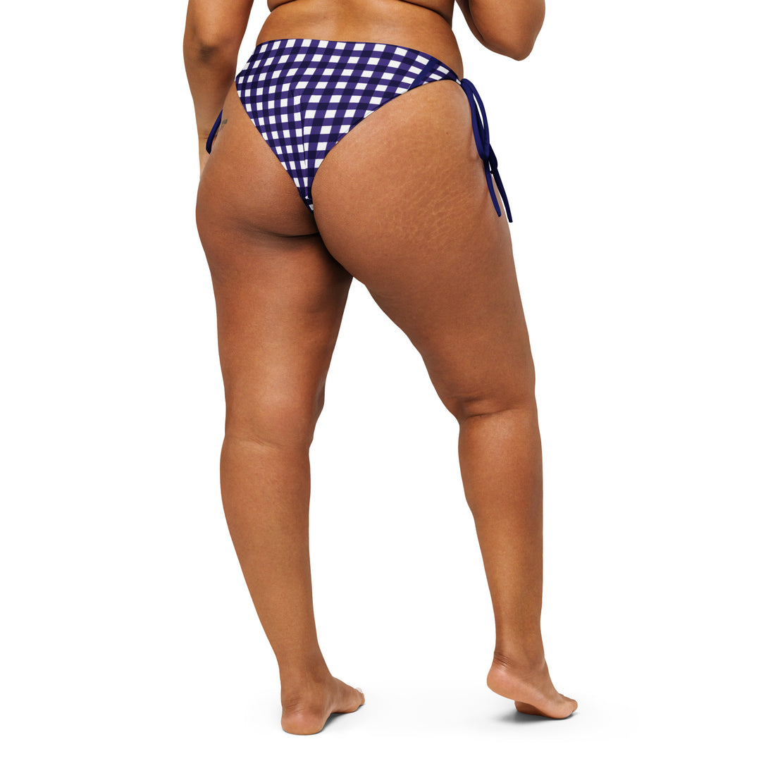 Navy Blue Gingham Bottom