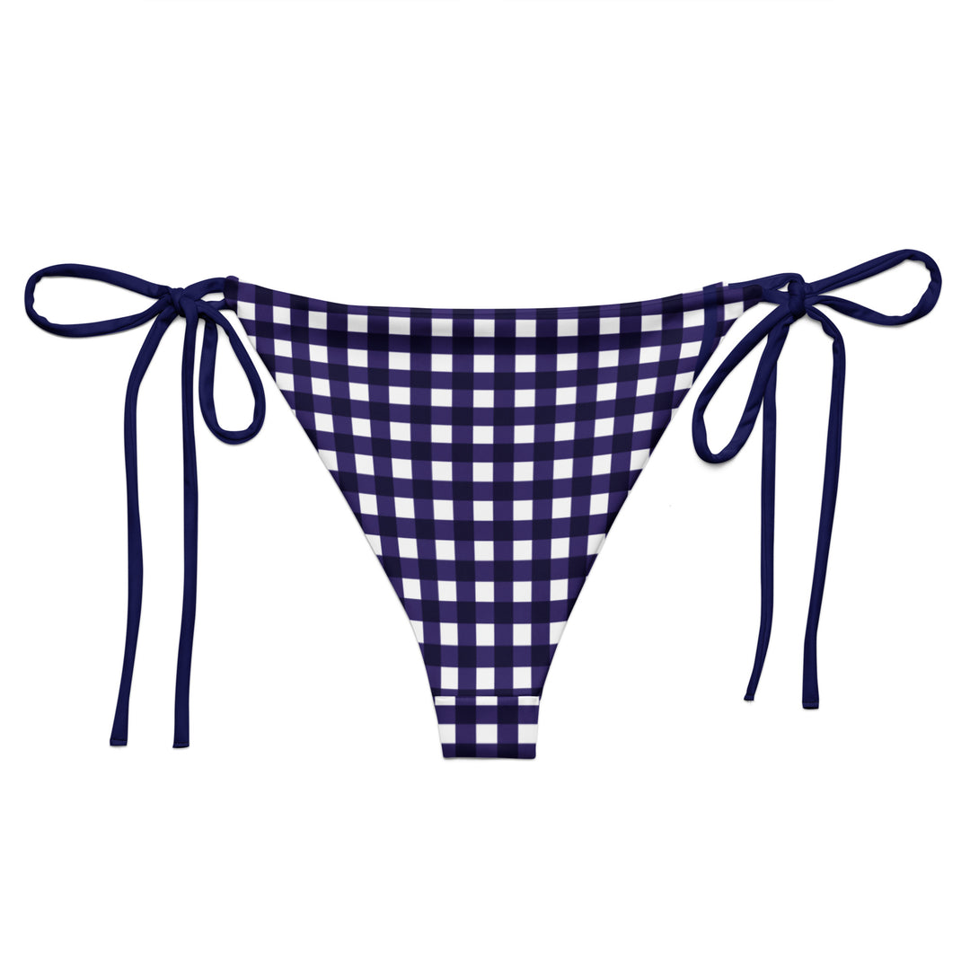 Navy Blue Gingham Bottom