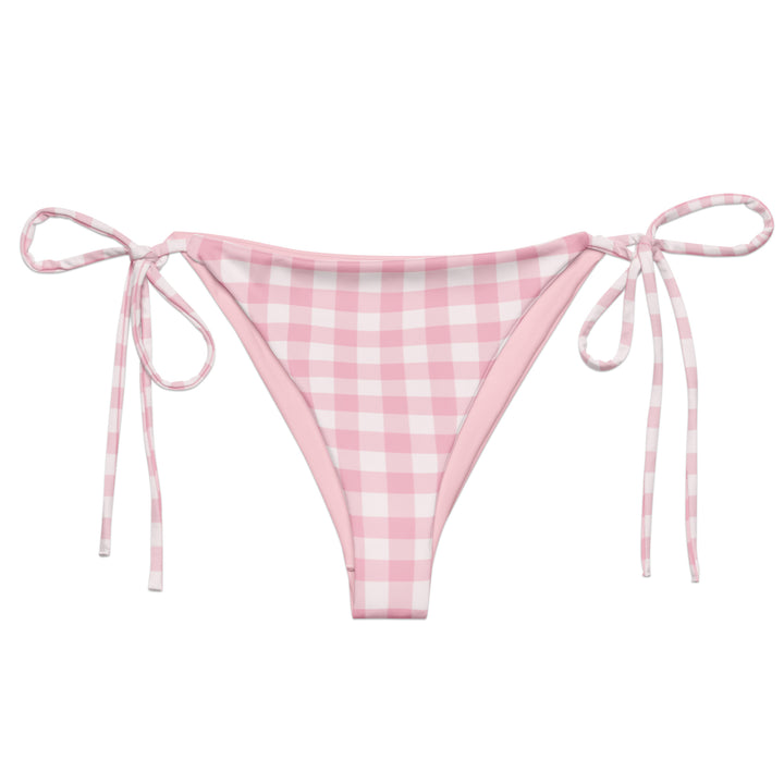 Pink Gingham String Bikini