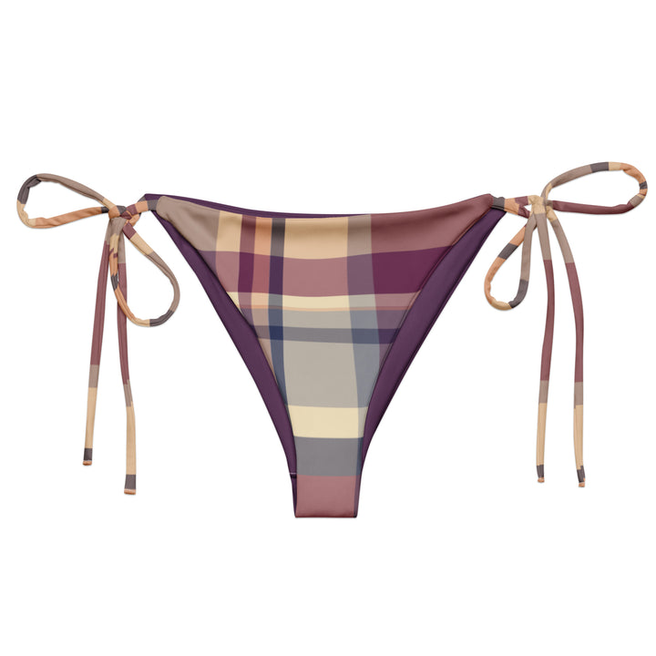 Lavender Haze Plaid String Bikini