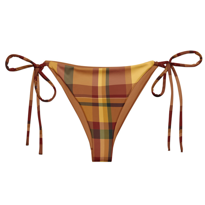 Sunset Plaid String Bikini