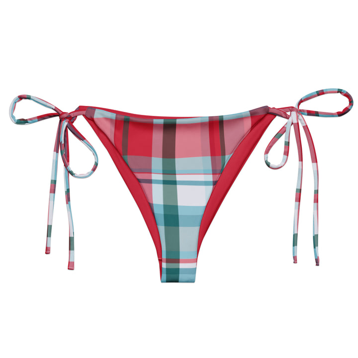 Cherry Plaid String Bikini Set