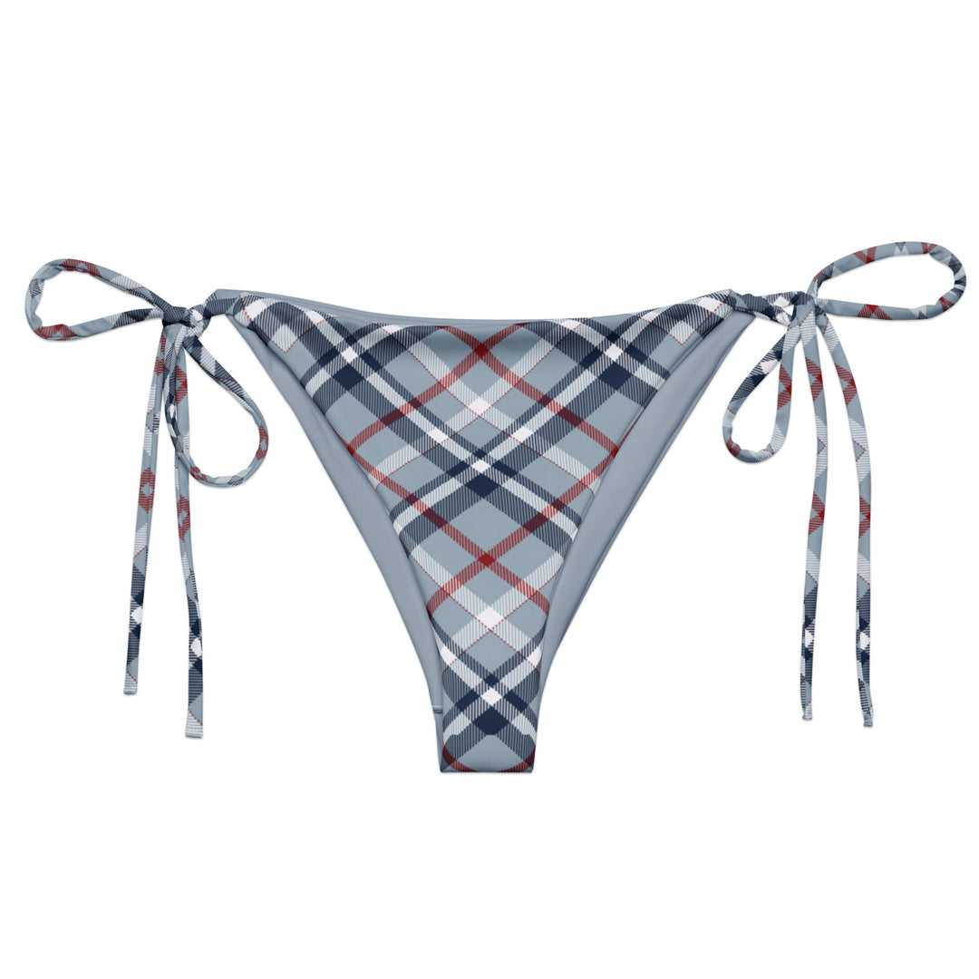 Seagull Gray Plaid Bikini Bottom