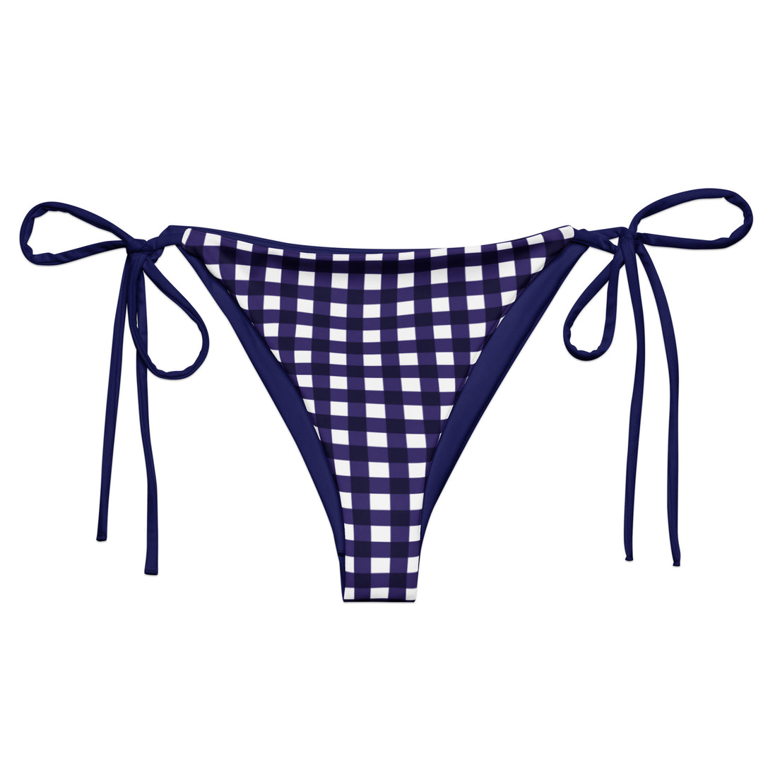 Navy Blue Gingham Bottom