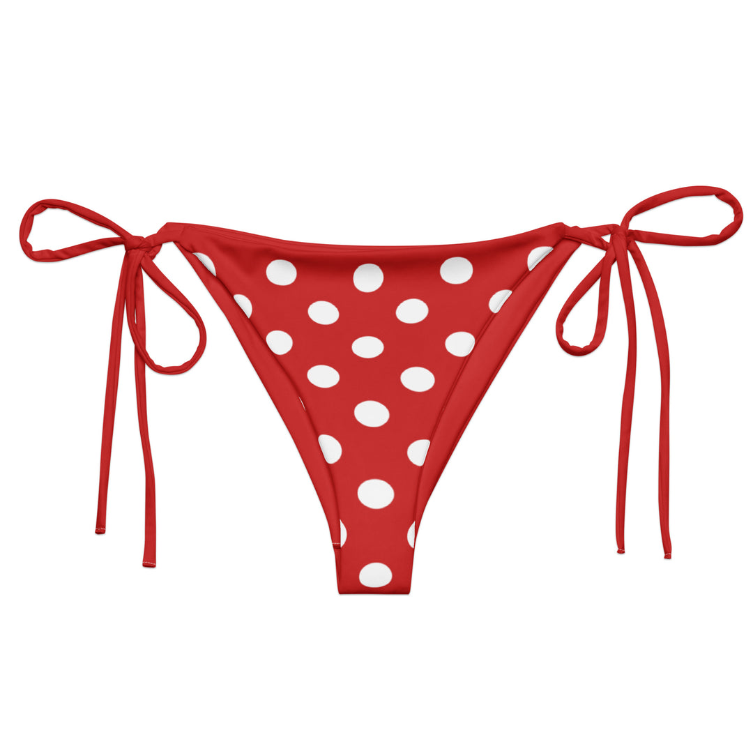Red Polka Dot Bikini Bottom