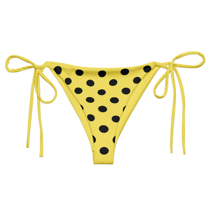 Yellow Polka Dot Bikini Set
